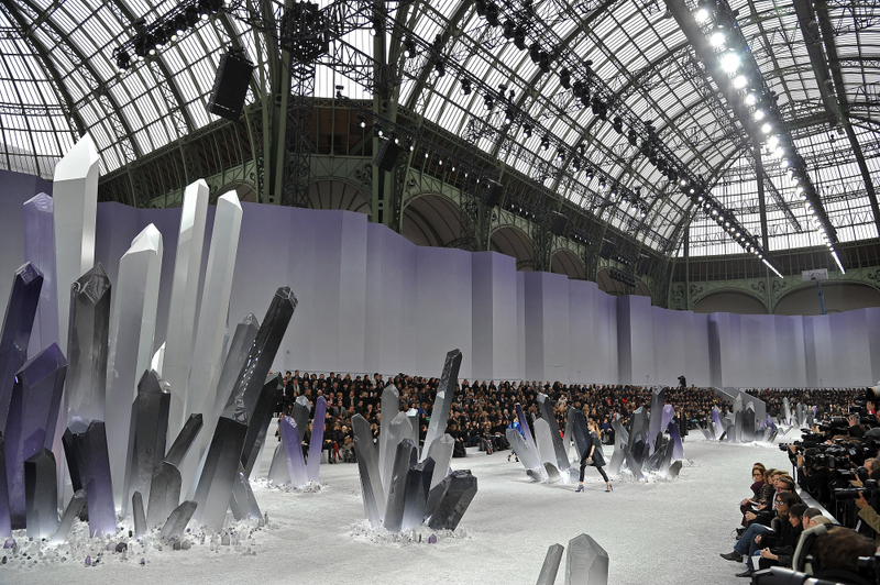 Illustration for article titled Karl Lagerfeld holds a fashion show in Superman's Fortress of Solitude